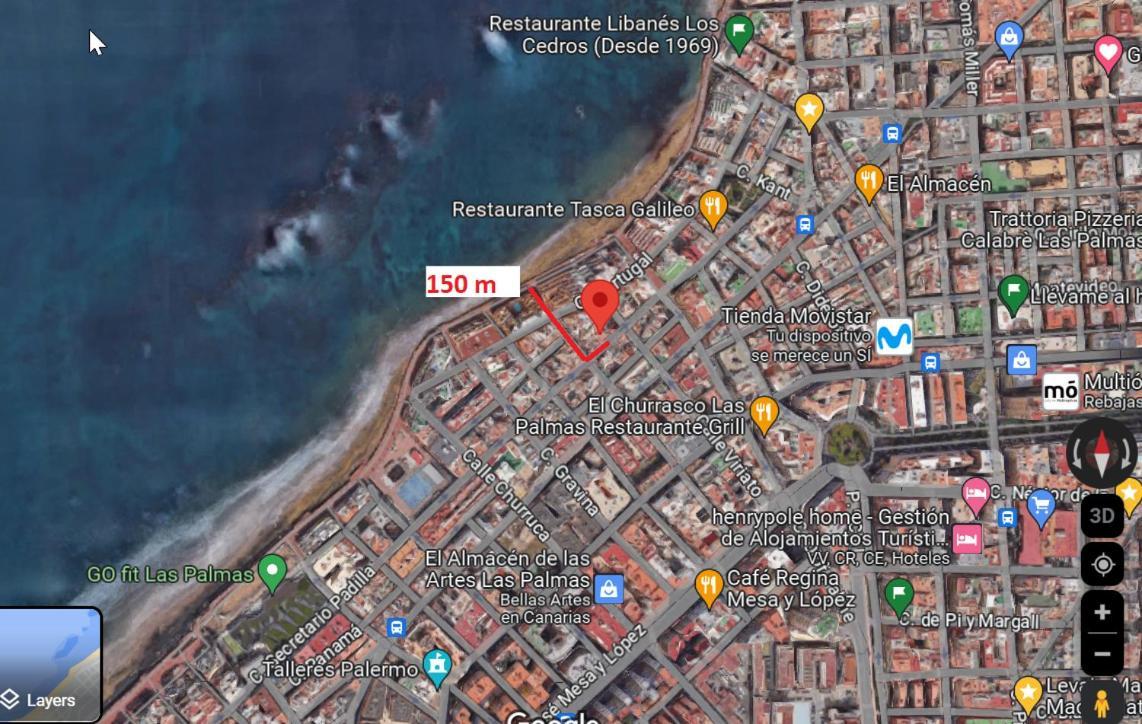Studio In Las Canteras Beach Las Palmas de Gran Canaria Kültér fotó
